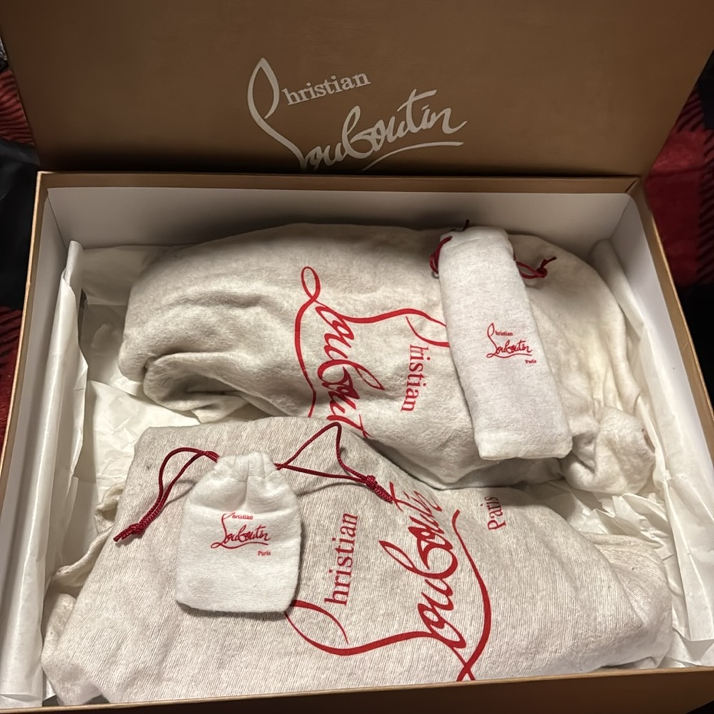 Christian Louboutin Pink High-Top Sneakers - Picture 10 of 12